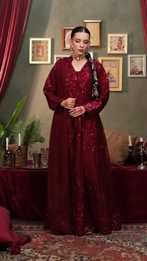 Maroon Maxi for Women