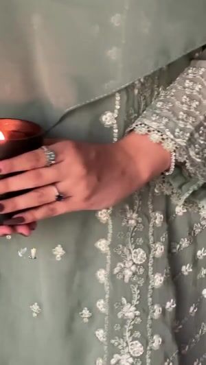 Pistachio green Kurta Set for Women