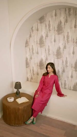 Shocking pink Kurta Set for Women