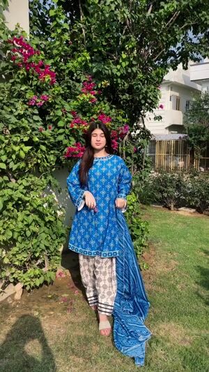 Blue Short Frock for Women