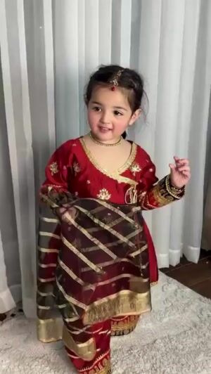 Red Angrakha for Girl