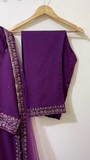 Deep purple Kurta Set for Women