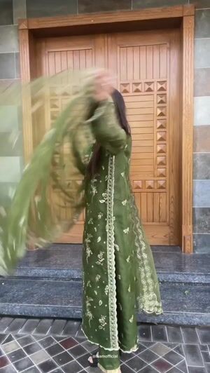 Olive green Unstitched for Women