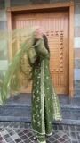 Olive green Unstitched for Women