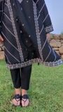 Black Kurta Set for Women