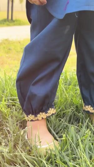Dark blue Kurta Set for Girl