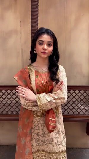 Beige Kurta Set for Girl