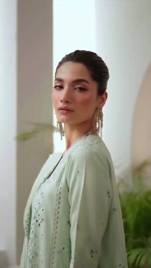 Pistachio green Kurta Set for Women