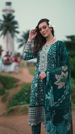Navy blue Unstitched for Women