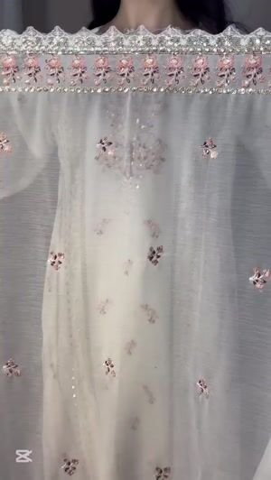 Cream Kurta Set for Women