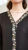Black Kurta Set for Women