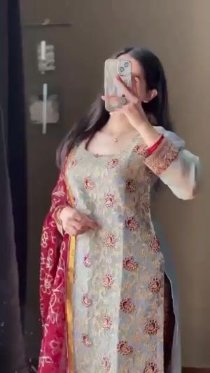 Grey Kurta Set for Women