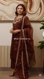 Chocolate brown Kurta Set for Women