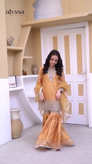Gold Gharara for Girl
