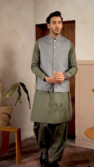 Silver Waistcoat for Men