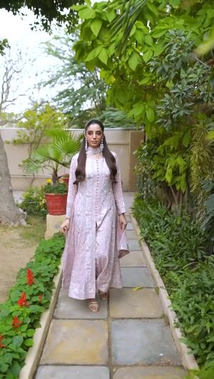 Pastel pink Pishwas for Women