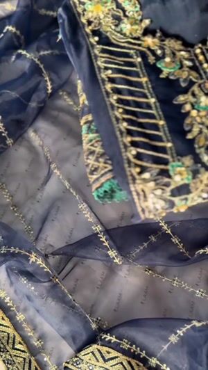 Navy blue Unstitched for Women