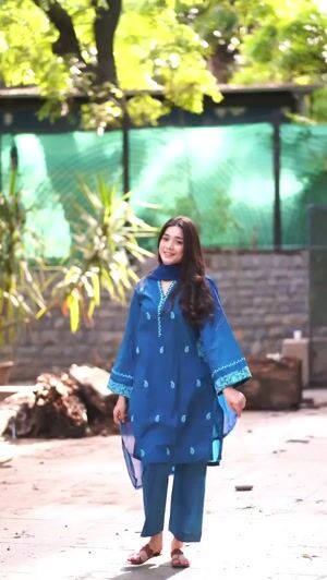 Teal Kurta Set for Women