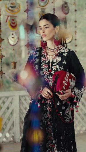 Black Kurta Set for Women