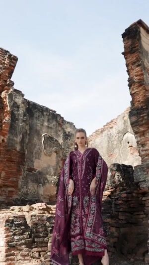Plum Kurta Set for Women
