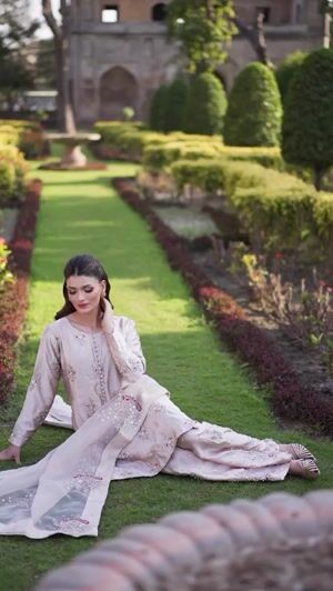 Beige Kurta Set for Women