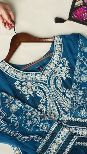 Blue Kurta Set for Women