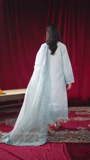 Ice blue Kurta Set for Women