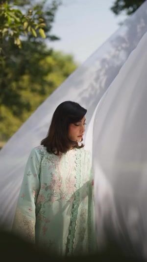 Tea green Kurta Set for Women
