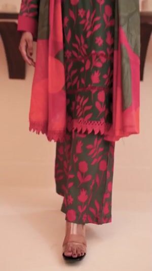 Dark green Unstitched for Women