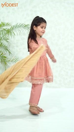 Pink Short Frock for Girl