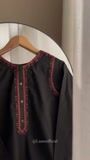 Black Kurta Set for Women