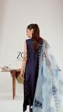 Navy blue Unstitched for Women