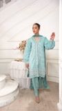 Ice blue Kurta Set for Women