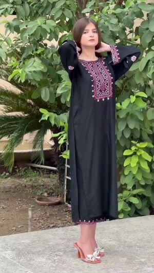 Black Kurta Set for Women