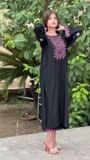 Black Kurta Set for Women