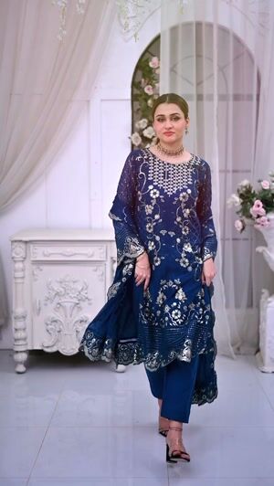 Teal Kurta Set for Women