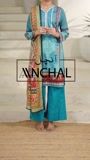Light cyan Unstitched for Women