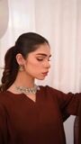 Dark brown Kurta Set for Women