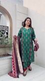 Dark green Kurta Set for Women
