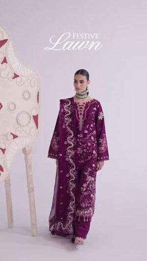 Plum purple Unstitched for Women