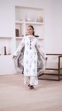 White Kurta Set for Women