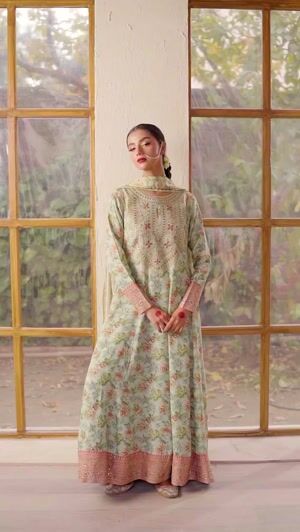 Pastel green Pishwas for Women