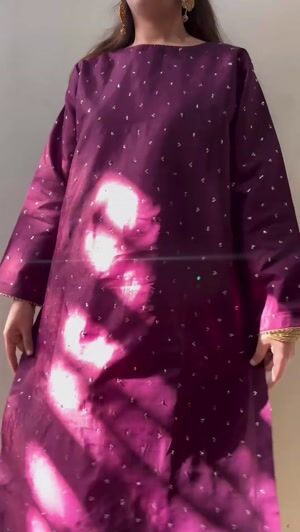 Purple Kurta Set for Women