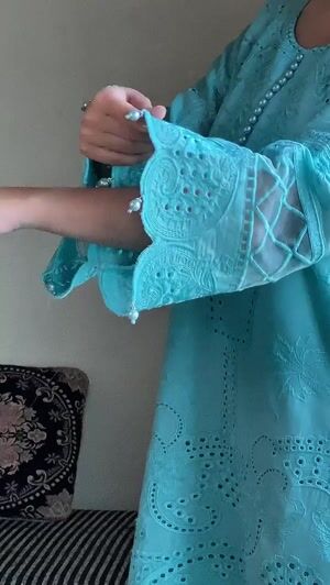 Ice blue Kurta Set for Women