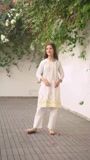 Cream Kurta Set for Girl