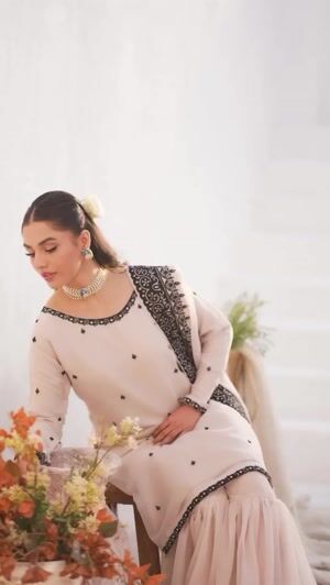 White Gharara for Women