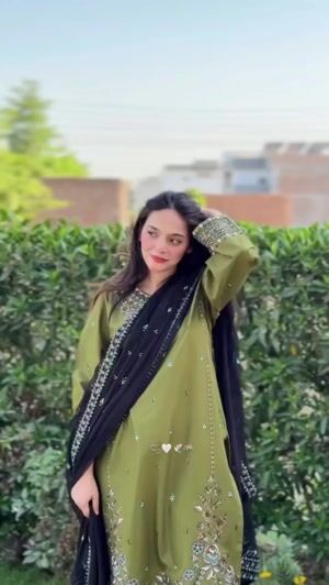 Green Kurta Set for Women