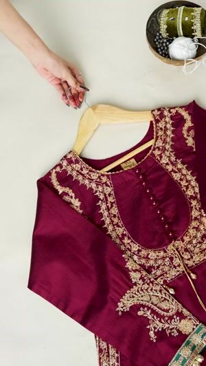 Maroon Kurta Set for Women