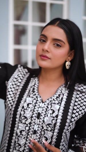 Black Kurta Set for Women