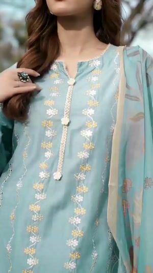Powder blue Kurta Set for Women